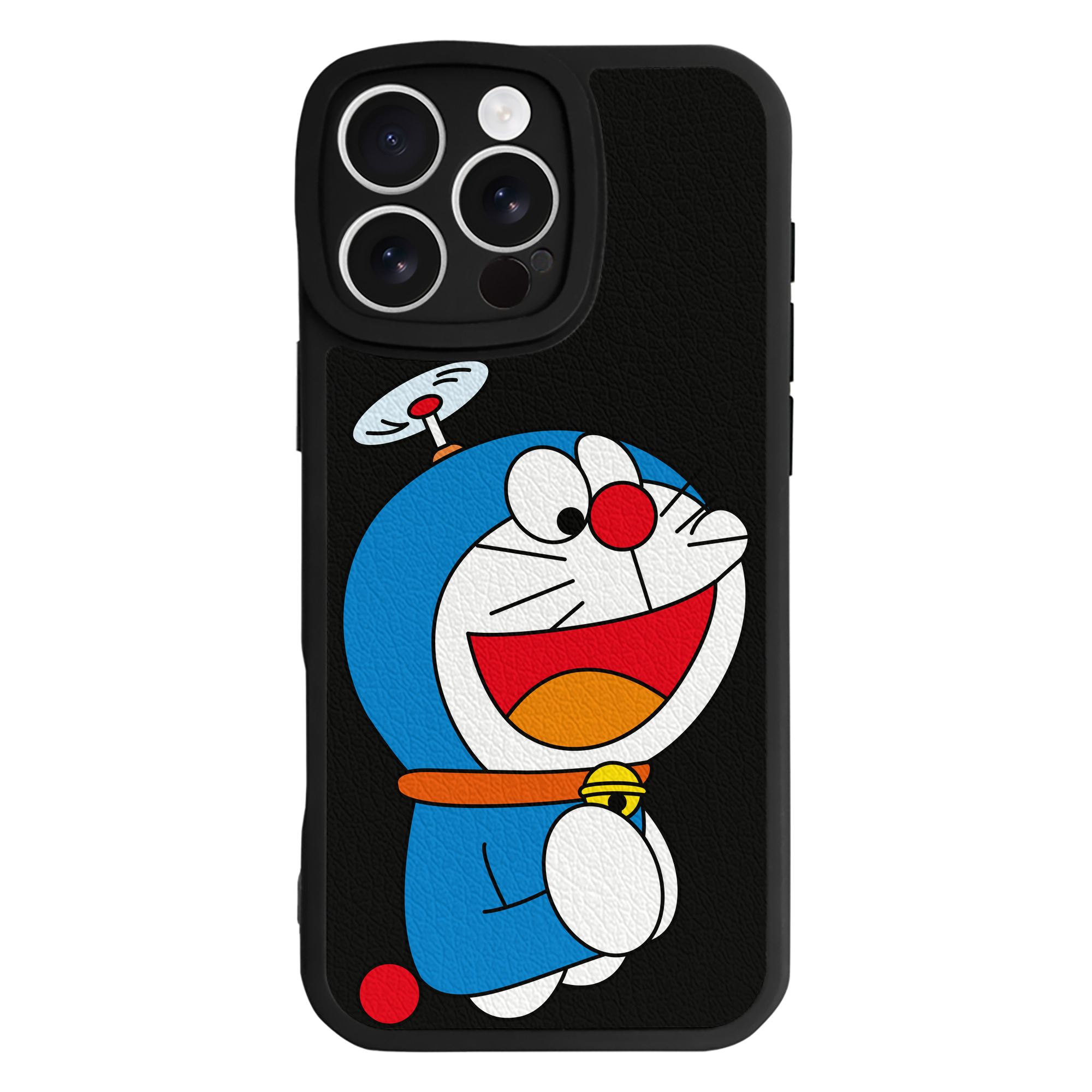 （画像用） ドラえもん Doraemon 【iPhone 16シリーズ対応】シリコンスマホケース（レザー調） 材質：シリコン